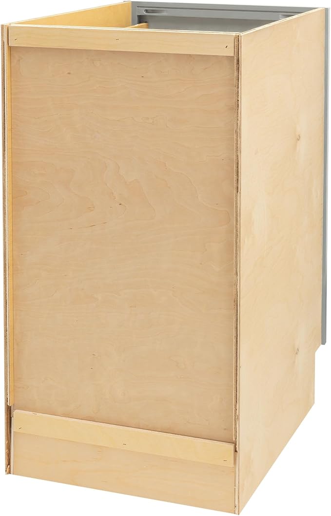 Quicklock RTA (Ready-to-Assemble) | Base Kitchen Cabinets - Shaker Style | Made in America (Magnetic Gray, 18" Wx34.5 Hx24 D Base)