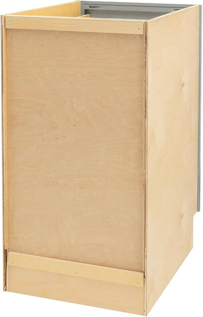 Quicklock RTA (Ready-to-Assemble) | Base Kitchen Cabinets - Shaker Style | Made in America (Magnetic Gray, 18" Wx34.5 Hx24 D Base)
