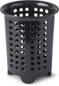 Zeal G231T Melamine Cutlery Drainer/Utensil Pot Dark Grey, 14 x 14 x 17 cm
