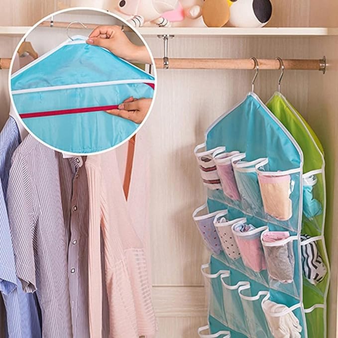 16 Pockets Clear Over Door Hanging Bag Shoe Rack Hanger Storage Organizer Attractive design