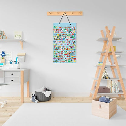 PACMAXI Shoe Charms Organizer - 186 Hole Hanging Display Stand, Wall Mounted Holder