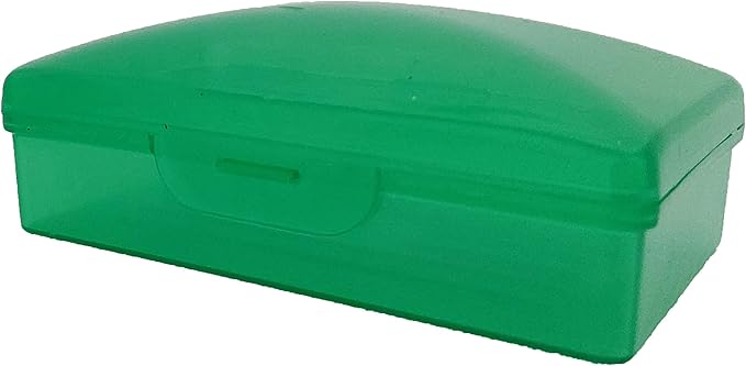American Comb: Soap Box Green, 1 Ct - Made in The USA - Soapbox with Hinged Lid and Secure Latch