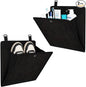 2-Packs Over The Door Organizer - Foldable Hanging Storage Rack with Adhesive Hooks for Shoes, Toiletries | No Drill Space Saver for Narrow Doors in RV, Dorm, Bathroom, Closet (2PCS)