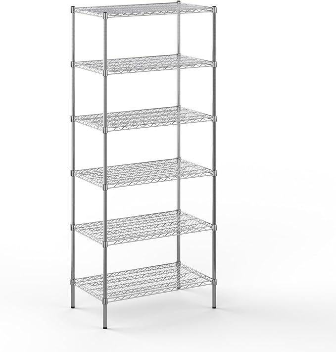 21" Deep x 36" Wide x 86" Height Wire Shelving Kit | 6-Tier | NSF Commercial Storage Rack Unit