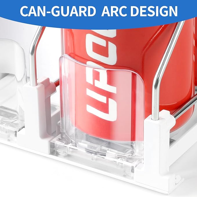 Drink Organizer for Fridge,Soda Can Organizer,Drink Dispenser for Fridge,Refrigerator Organizers and Storage Water Bottle Organizer,Holds up to 25 Cans,5 Row