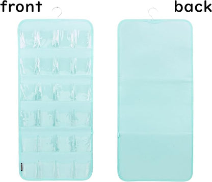 PACMAXI Over The Door Shoes Organizer for 12 Pairs of Baby Shoes Boys Girl, Hanging Baby Sole Shoe Organizer with Hanger (Felt Material-Mint Green)