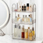 Bathroom Counter Organizer, Makeup Organizer for Vanity, Skincare Organizers Shelf - Tierd Perfume Organizer for Bathroom Dresser Vanity (Clear, 3-Tier)