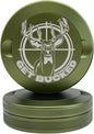 Get Bucked | Metal Container for Zyn, Premium Aluminum Can & Rugged Pouch Holder | Extra Capacity, Knurled Grip & Used Pouch Storage | EDC (Military Green)