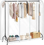 Garment Rack Cover waterproof ransparent Clothes Rack Cover, PEVA Dustproof Wardrobe Hanging Protector Rack Organizer with 2 Smooth Zipper (60 * 20 * 60inch)