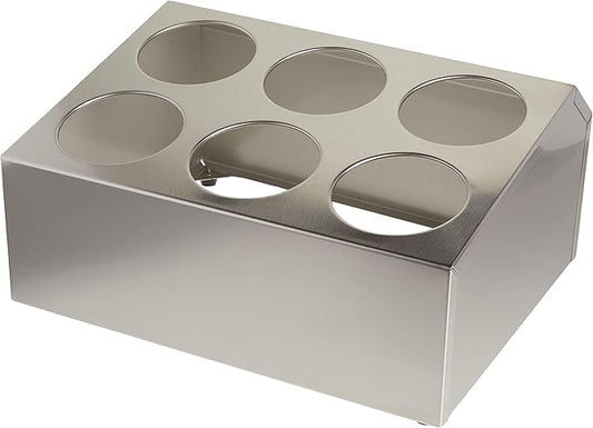 Winco 6 Hole Flatware Cylinder Holder, 2-Tier