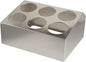 Winco 6 Hole Flatware Cylinder Holder, 2-Tier