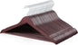 Amazon Basics Wood Suit Clothes Hangers for Closet Organizer, Cherry, 30-Pack