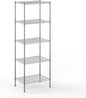 21" Deep x 30" Wide x 86" Height Wire Shelving Kit | 5-Tier | NSF Commercial Storage Rack Unit