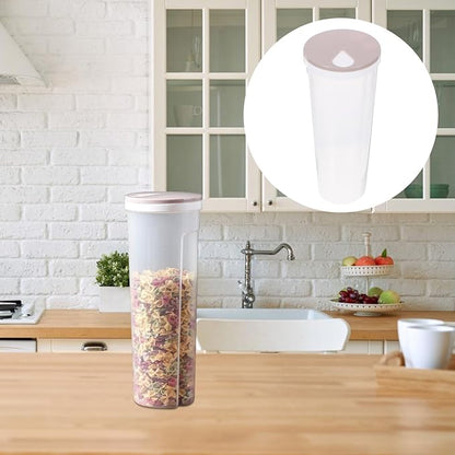 Kichvoe Reusable Pasta Container for Pantry Organization Airtight Noodle Storage Versatile Kitchen Grain Holder for Spaghetti Beans and Grains