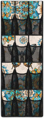 Mandalas Door Hanger Organizer 12 Pockets Behind The Door Organizer for Living Room Butterflies Wall Hanging Storage Easy to Install Multi-Funtion Storage Bag