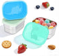 Tanjiae 3×8oz Small Stainless Steel Snack Containers for Kids and Toddlers - 230mL Leakproof Food Containers with Cute Dino Lids | LFGB Certified, Stackable Metal Snack Box for School, Daycare, Travel