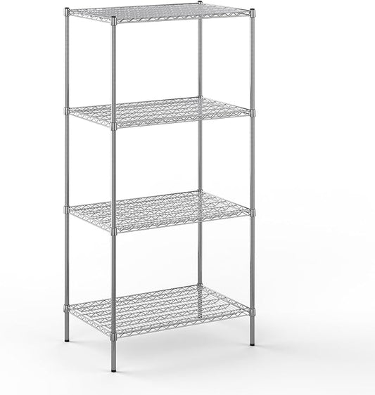 24" Deep x 36" Wide x 74" Height Wire Shelving Kit | 4-Tier | NSF Commercial Storage Rack Unit