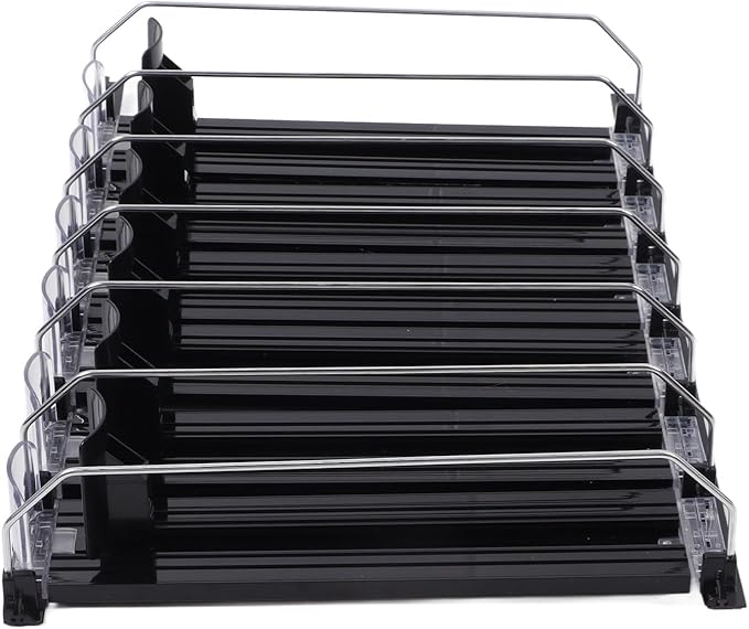 Wear Simple Can Dispenser Organizer with Adjustable Beverage Pusher for Refrigerator, Solution for Organizing Pantry Shelves (31cm)