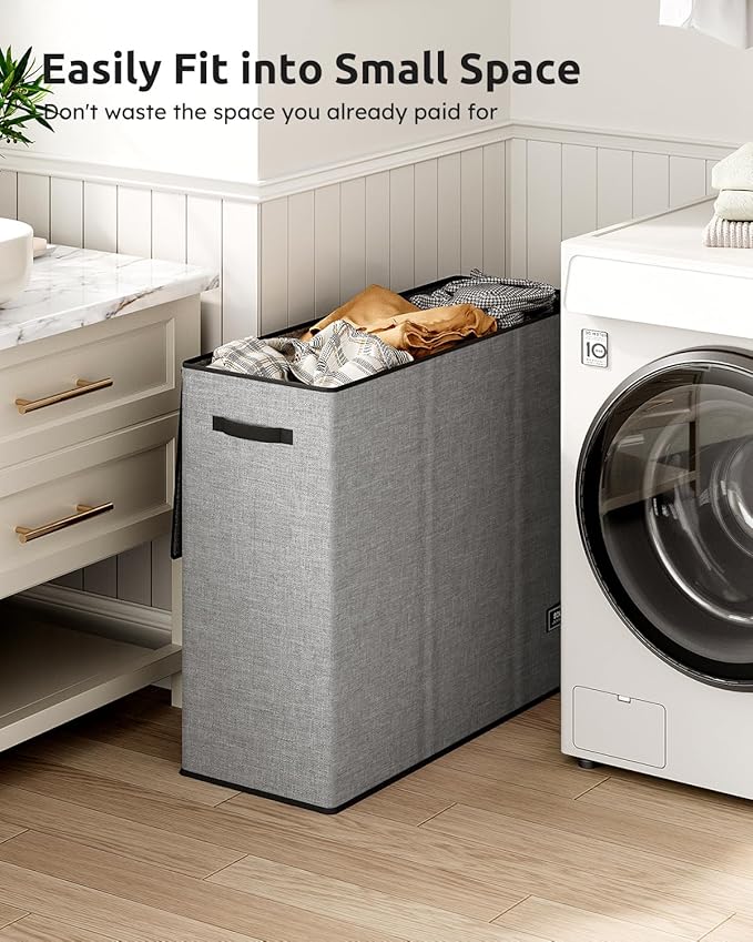 SOLEDI 180L Laundry Hamper 3 Section, Extra Large Laundry Hamper with Lid, Dirty Clothes Hamper with Sturdy Handle, Large Laundry Basket Organizer for Laundry Room, Bedroom, Hampers for Laundry