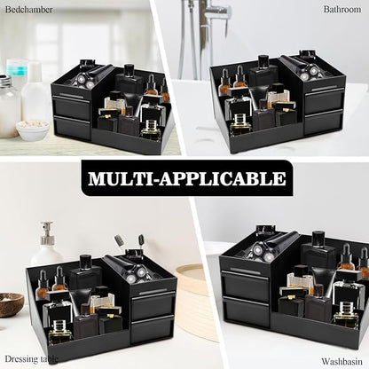 ZOCONE Cologne Organizer for Men, Perfume Stand Organizer, Dresser and Bathroom Organizers Countertop, Perfume Organizers for Mens Room Decor, Mens Bathroom Organizers and Storage, Cologne Shelf