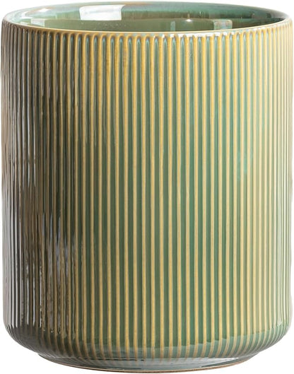 getstar Large Utensil Holder for Kitchen Counter,7.2" Vintage Ceramic Utensils Crocks Utensil Organizer for Spatula Farmhouse Kitchen Decor