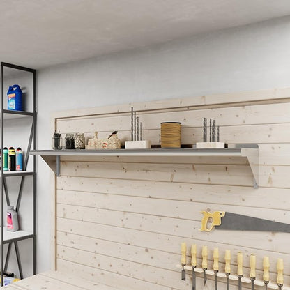 AmGood 10 in. x 60 in. Stainless Steel Wall Shelf | NSF | Metal Shelving | Garage, Laundry, Storage, Utility Room | Restaurant, Commercial Kitchen