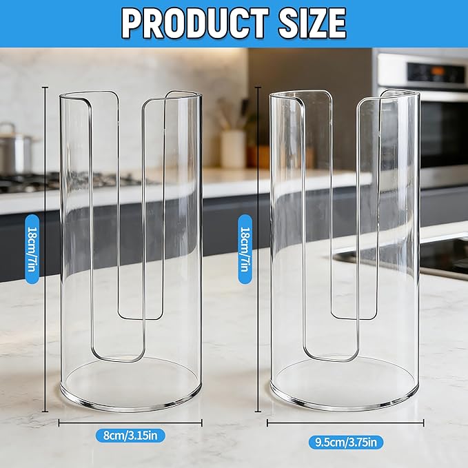 2 Pack Mason Jar Lid Organizer Wide & Regular Mouth Acrylic Storage Accessories for Home Kitchen Mason Jar Lid Organization Fit Mason/Canning/Bamboo Lids