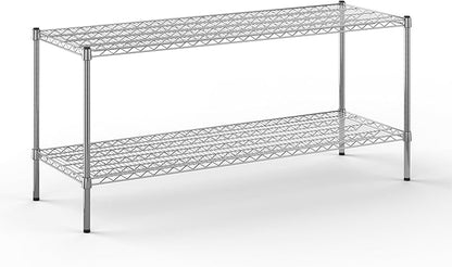 21" Deep x 60" Wide x 27" Height Wire Shelving Kit | 2-Tier | NSF Commercial Storage Rack Unit