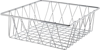 G.E.T. Square Heavy-Duty Iron Wire Utility Storage Basket for Pantry, Storage and More, 12" x 12" x 4"