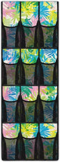 Tropical Leaves Behind Door Shoes Hang Holder Rack,Storage for Small Spaces,Shoes Hanger Storage Organizer Bag for Bedroom Unique Print