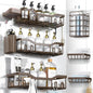 NESOMI Shower Caddy Adhesive Shower Organizer 8-Pack, Rustproof Stainless Steel Bathroom Shelves, Large Capacity No-Drill Rack Storage Accessories with Soap Dish Toothbrush Holder Hooks