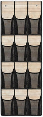 Over the Door Shoe Organizer Foldable Hanging Shoe Organizer with 12 Large Pockets Sturdy Oxford Storage Holder for Dorm Bedroom Wood Grain