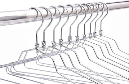 16" Quality Metal Hangers, 120-Pack, Swivel Hook, Stainless Steel Heavy Duty Wire Clothes Hangers, Heavy-Duty Clothes, Jacket, Shirt, Pants, Suit Hangers