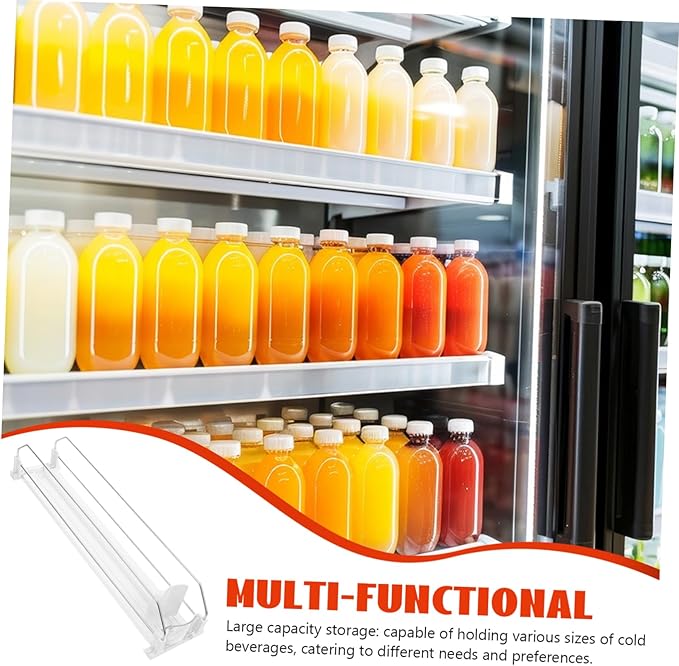 Ciieeo Soda Can Dispenser for Refrigerator Automatic Beverage Organizer Sliding Rails High Storage Capacity and Construction Touchless Cold Drink Propeller Rack for Home and Supermarket