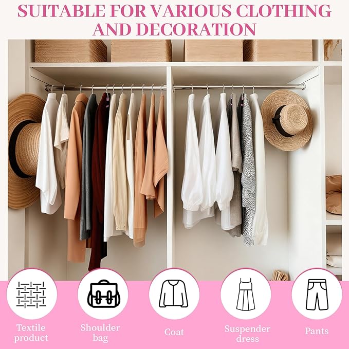 LemonRoad 50 Pack Short Neck Hangers, Upgraded Non-Slip Plastic Hangers Lifts Clothes 3" Higher, Space Saving 360 Swivel Hook for Closet Organizer, Shirts Jackets Dresses, Smooth (Rose Pink)