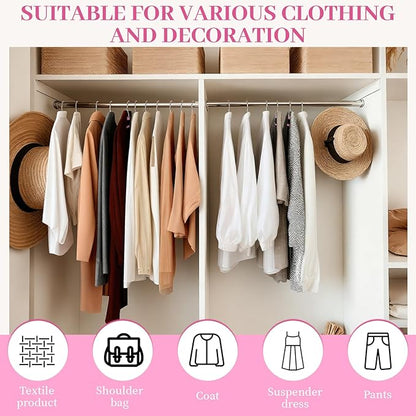 LemonRoad 50 Pack Short Neck Hangers, Upgraded Non-Slip Plastic Hangers Lifts Clothes 3" Higher, Space Saving 360 Swivel Hook for Closet Organizer, Shirts Jackets Dresses, Smooth (Rose Pink)