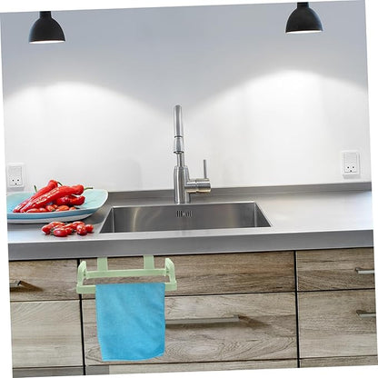Garneck Hanging Rubbish Bag Holder for Kitchen Cabinets Space-saving Garbage Storage Rack for Easy Installation Fits Cabinet Doors under Random Color Options