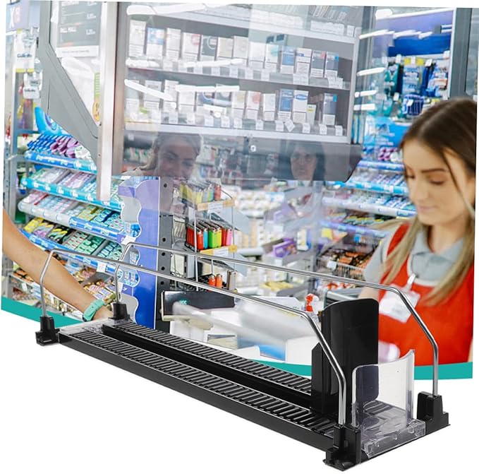 2pcs Plastic Steel Roller Beverage Propeller Drink Dispenser for Parties Soda Can Organizer Drink Pusher for Refrigerator