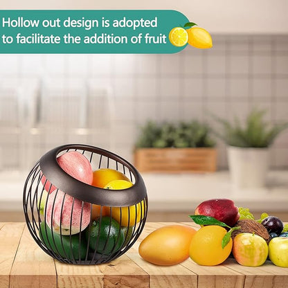 2 Pieces Coffee Pods Holder K Pods Holder Large Capacity Coffee Pod Baskets Stainless Steel Cup Organizer Sturdy for Espresso Capsule Pot Storage Metal Wire Fruit Bowl Snack Storage(Dark Brown)