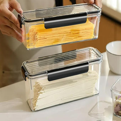 Noodle Storage Box, Food-Grade Storage can, Pasta Canned Box, Cereals, Sealed jar