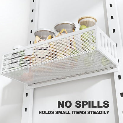 Pantry Door Organizers and Storage, 8-Tier Large Metal Heavy-Duty Frame Over the Door Spice Rack, 2 in 1 Wall-Mounted or Hanging shelf for Kitchen, Bathroom, Laundry Room, Bedroom, Closet &Nursery