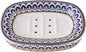 Double-Layer White Ceramic soap Dish: self-draining Ceramic soap Holder with a Vintage Decorative Style, Suitable for soap on Bathroom Sinks, Small and Cute, with Elegant Patterns.