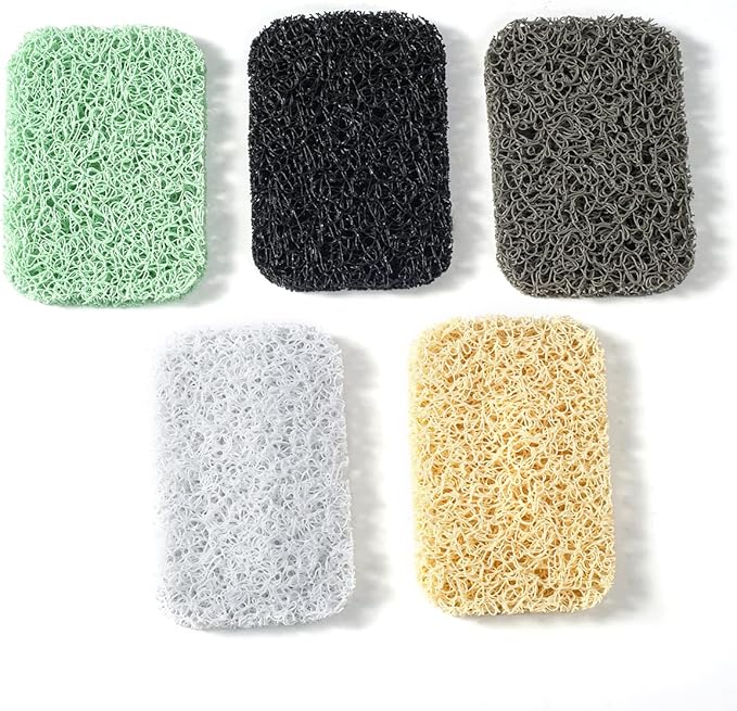 12PCS Soap Savers Pads BPA Free Soap Holder for Bar Soap Non-Slip Self Draining Soap Dish Soap Lift for Shower Kitchen Bathroom