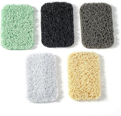 12PCS Soap Savers Pads BPA Free Soap Holder for Bar Soap Non-Slip Self Draining Soap Dish Soap Lift for Shower Kitchen Bathroom