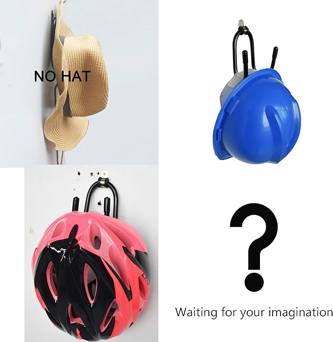YYST Hard Hat Rack Hard Hat Holder Storage Hanger - No Hard Hat -4/PK-Screws Included