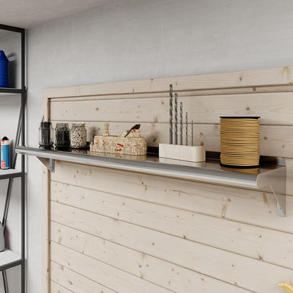 AmGood 8 in. x 48 in. Stainless Steel Wall Shelf | NSF | Metal Shelving | Garage, Laundry, Storage, Utility Room | Restaurant, Commercial Kitchen