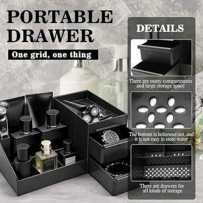 ZOCONE Cologne Organizer for Men, Perfume Stand Organizer, Dresser and Bathroom Organizers Countertop, Perfume Organizers for Mens Room Decor, Mens Bathroom Organizers and Storage, Cologne Shelf