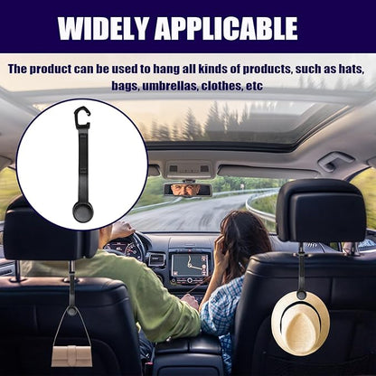 Cowboy Hat Holder for Truck, Magnetic Leather Cowboy Hat Rack for Truck and Car Headrest, Vehicle Organizer for SUV Pickup