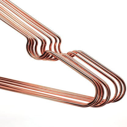 30Pack Koobay 13" Children Rose Copper Gold Shiny Metal Wire Top Clothes Hangers for Shirts Coat Storage & Display