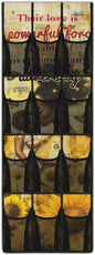 Mother's Day Print 1 Packs Narrow Over the Door/Wall Shoe Organizer,Nursery Organization,Over The Door Organizer,Small Hanging Shoe Rack for Closet with Mesh Pocket for Bathroom